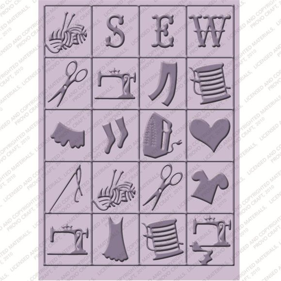 Cuttlebug 4-pc embossing folders - COUNTRY LIFE - Picture 4 of 7